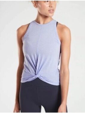 Athleta Essence Lavender Twist Tank Top Size Medium